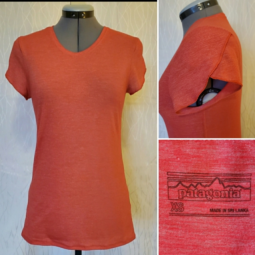 Patagonia Ruffle Sleeve Tshirt size xs